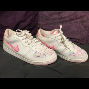White & Pink Infiltrator Nike Sneakers!!!